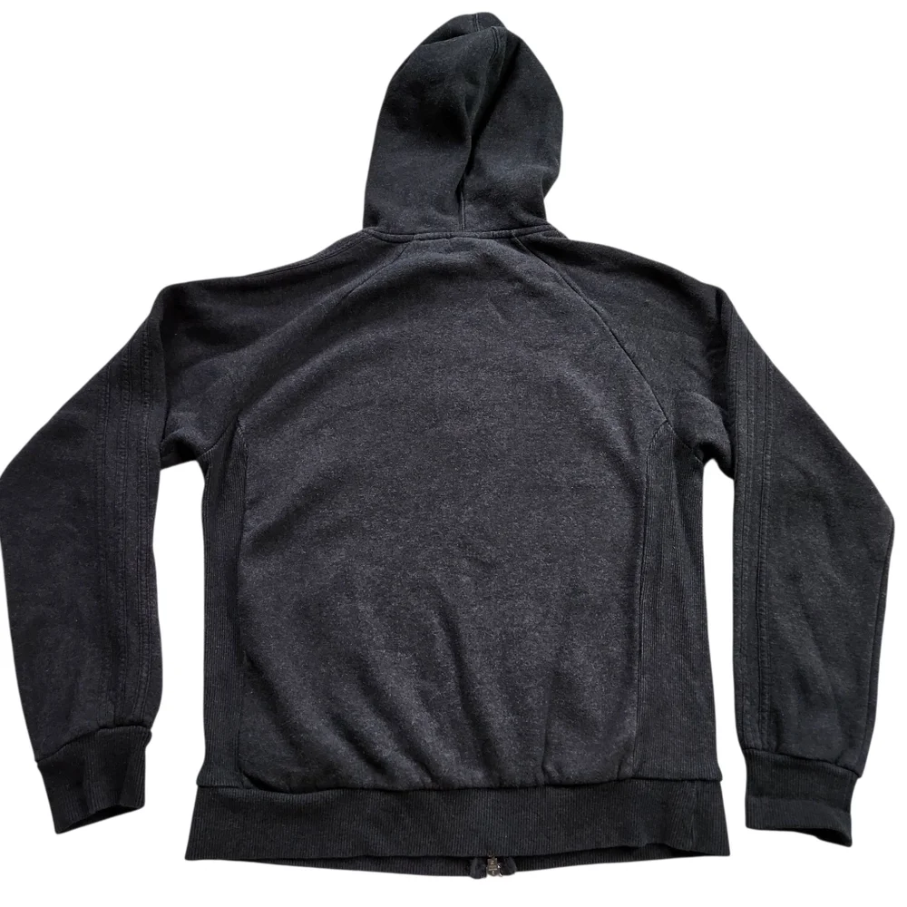 Adidas Dual Zip Grey Hoodie Mens Sz S
